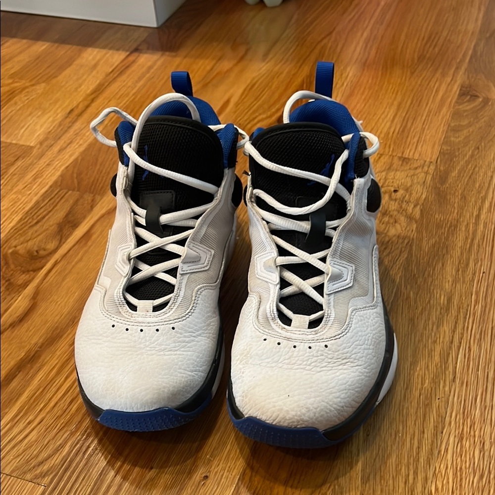 Nike White and Blue Shoes